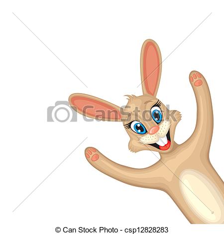 Vector Of Easter Bunny Peeps   Cute Cartoon Easter Bunny Peeps Over