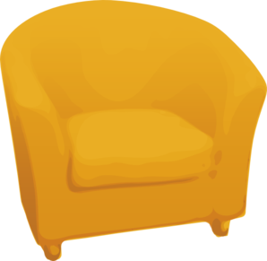 Yellow Arm Chair Clip Art At Clker Com   Vector Clip Art Online