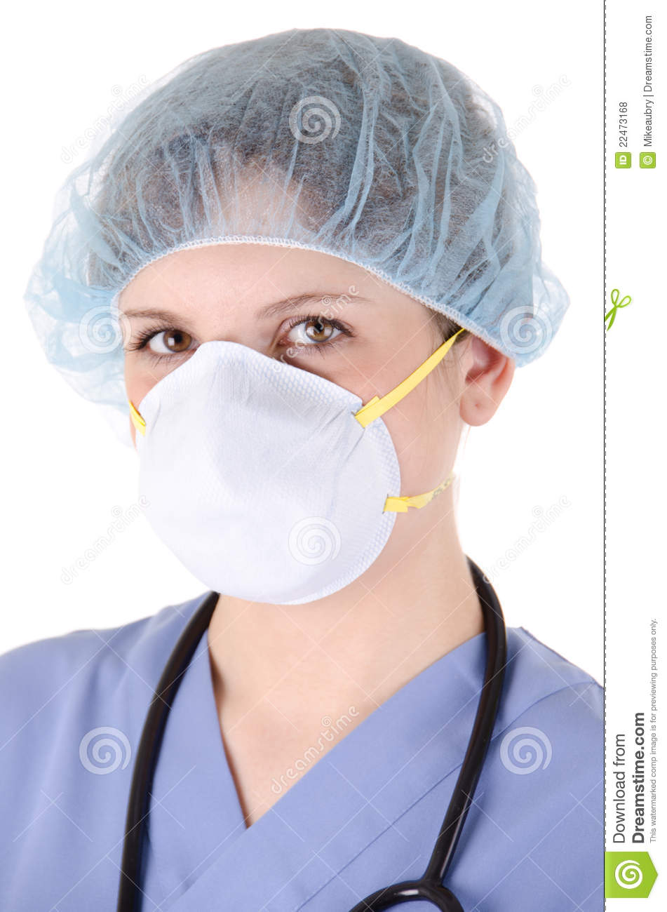 Young Nurse With Mask Royalty Free Stock Photos   Image  22473168