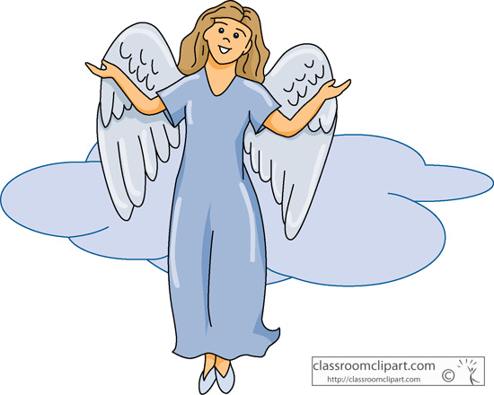 Angel   Angel With Raised Arms   Classroom Clipart
