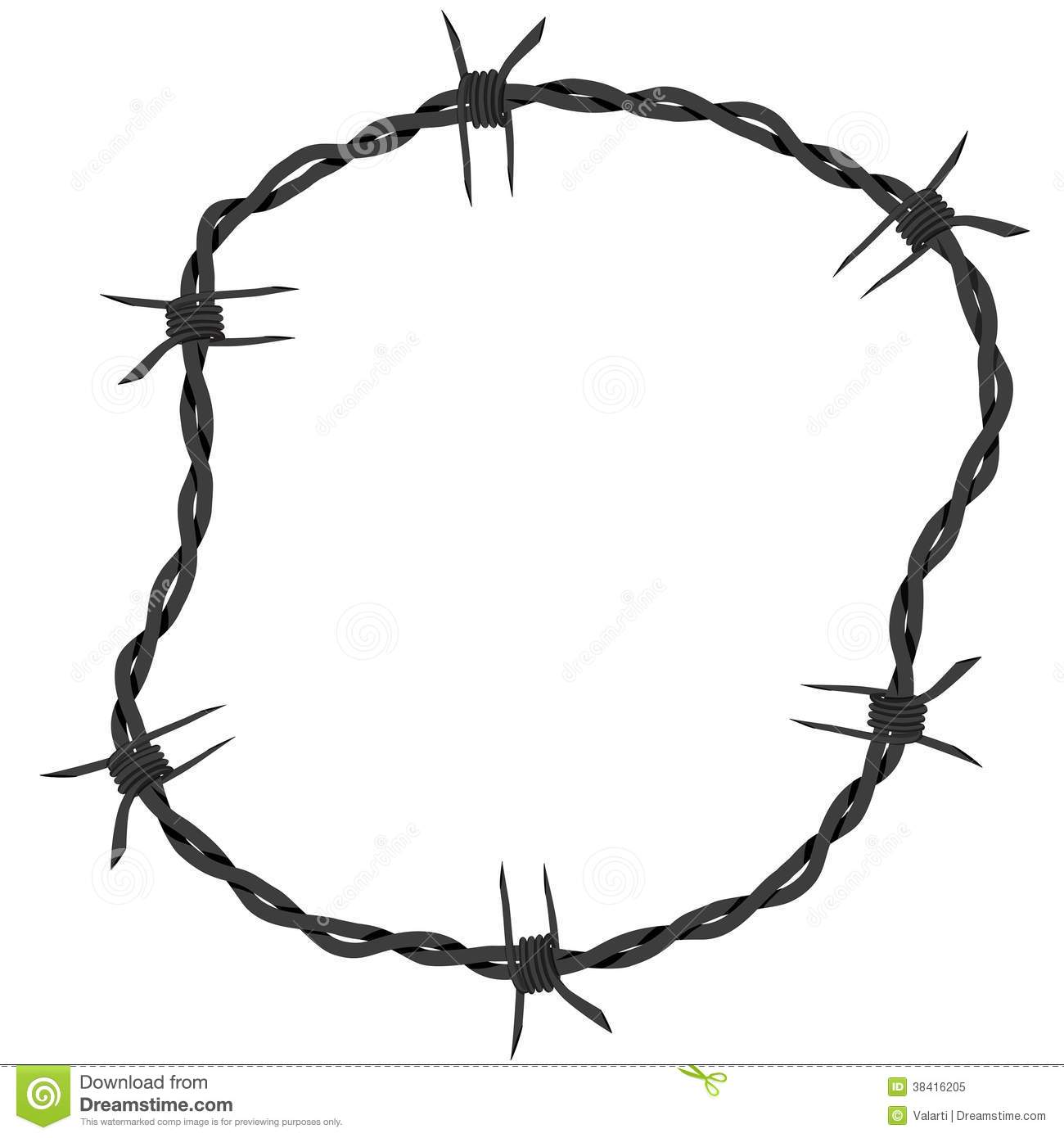 Barbed Wire Circle Clipart Barbed Wire Circle Frame