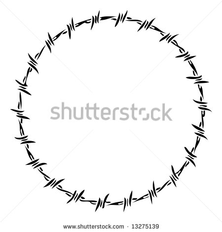 Barbed Wire Clipart Circle Barbed Wire Circle Clipart