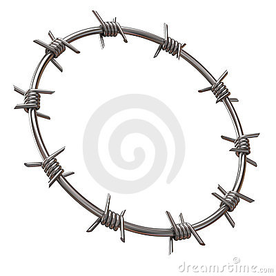 Barbed Wire Clipart Vector Barbed Wire Circle Isolated On