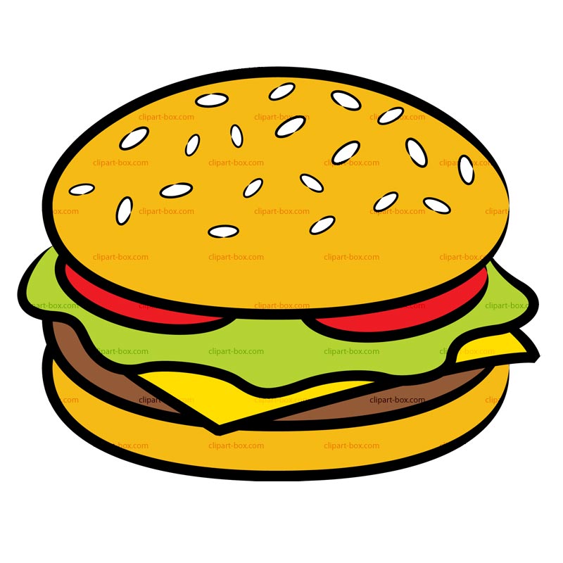 Clipart Burger Icon   Royalty Free Vector Design