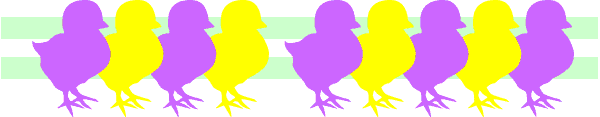 Easter Peeps Clipart Peep Chicks Border