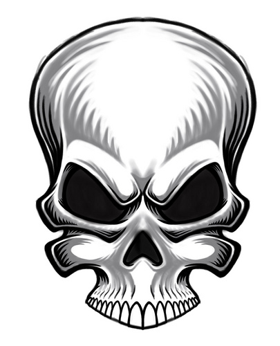 Evil Skull Rough Sketch