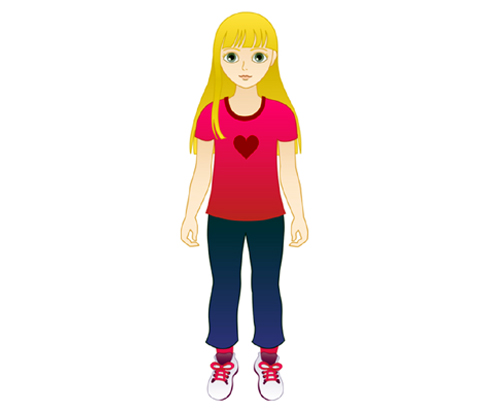 Girl With Green Pants Clipart   Cliparthut   Free Clipart