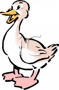 Happy Duck   Royalty Free Clipart Picture