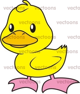 Happy Duckling Cartoon