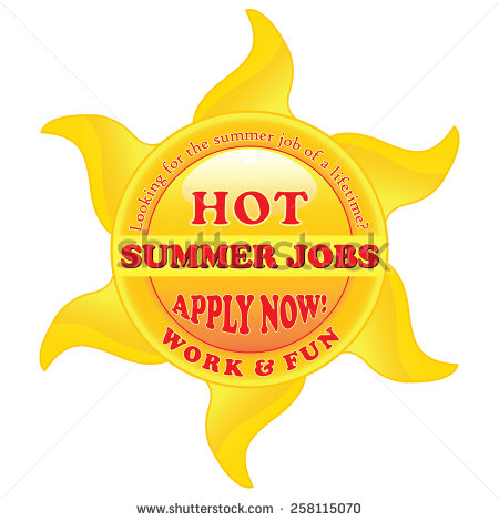 Hot Summer Jobs Application  Work And Fun During The Summer  Printable