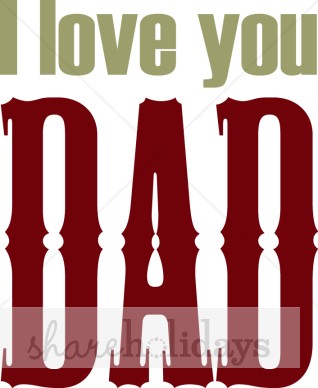 Love You Dad Clipart   Fathers Day Clipart   Backgrounds