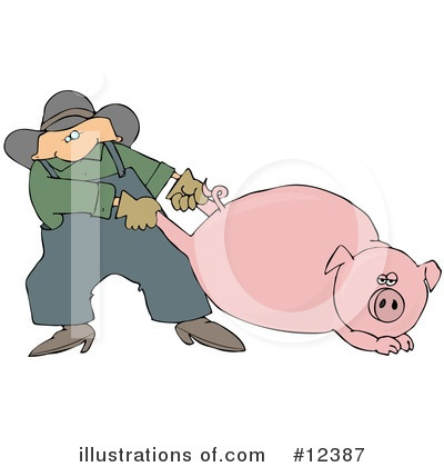 Pigs Clipart  12387 By Djart   Royalty Free  Rf  Stock Illustrations