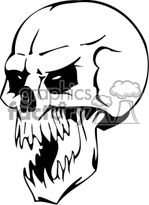 Royalty Free Evil Skull Clipart Image Picture Art   368869