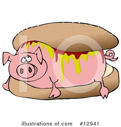 Royalty Free  Rf  Pig Clipart Illustration By Djart   Stock Sample