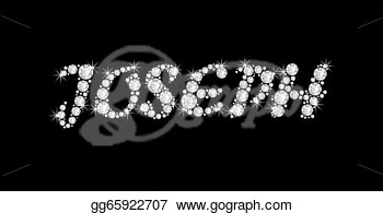 The Word Isolated On Black Background   Clipart Drawing Gg65922707