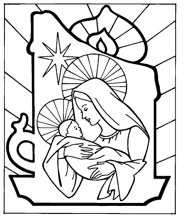 Xmas Coloring Baby Jesus Nativity Coloring Pages