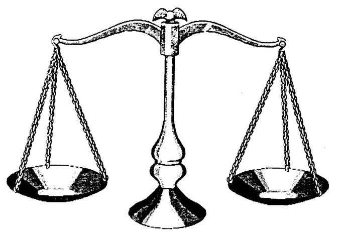 Balance Scales Clipart Black And White