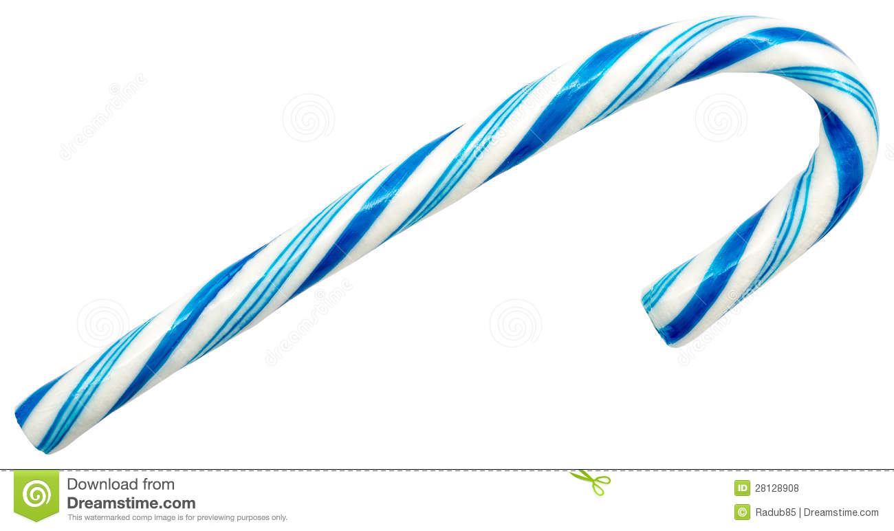 Blue Candy Cane Royalty Free Stock Photos   Image  28128908