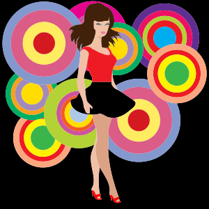 Clipart   60s Disco Woman