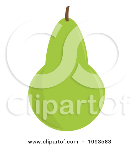 Clipart Green Pear   Royalty Free Vector Illustration By Randomway