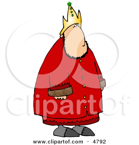 Crowned Royal King Of A Nation Clipart By Dennis Cox  4792