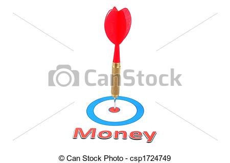 Dart Arrow   Money Concept With    Csp1724749   Search Vector Clipart
