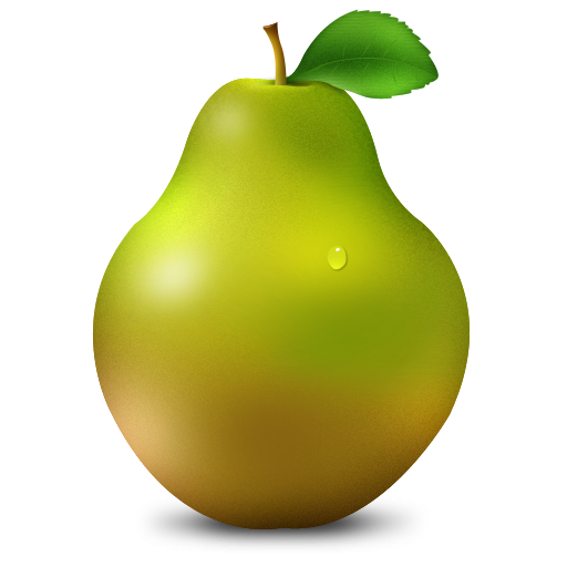 Green Pear Icon Png Clipart Image   Iconbug Com