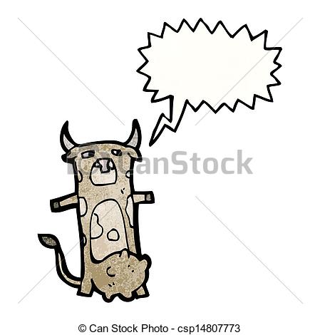 Illustration Of Cartoon Cow Mooing Csp14807773   Search Clipart