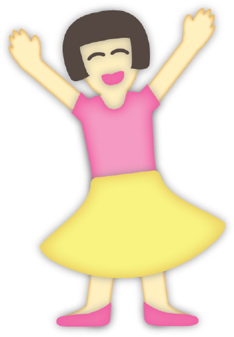 Image Clipart  Clip Art Of A Girl Wearing A Yellow Skirt A Pink Shirt