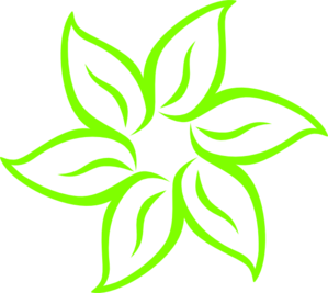 Lime Green Flower Clip Art At Clker Com   Vector Clip Art Online