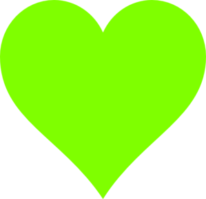 Lime Green Heart Clip Art At Clker Com   Vector Clip Art Online