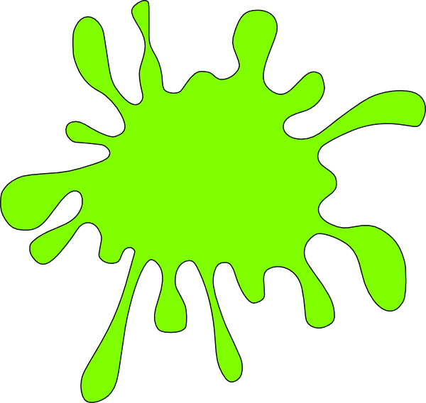 Lime Green Ink Spot Clip Art At Clker Com   Vector Clip Art Online