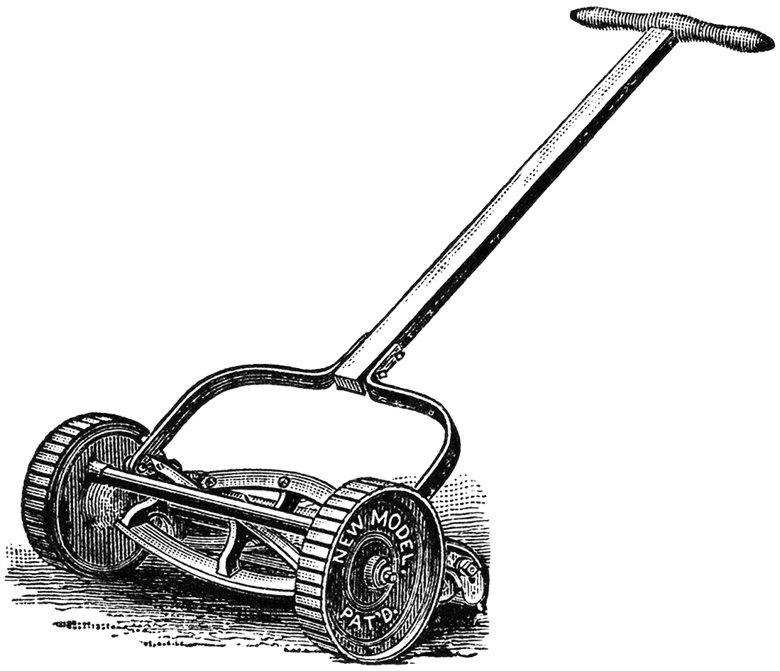 Push Lawn Mower Clipart Lawn Mower Cli