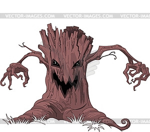 Scary Tree   Vector Clip Art
