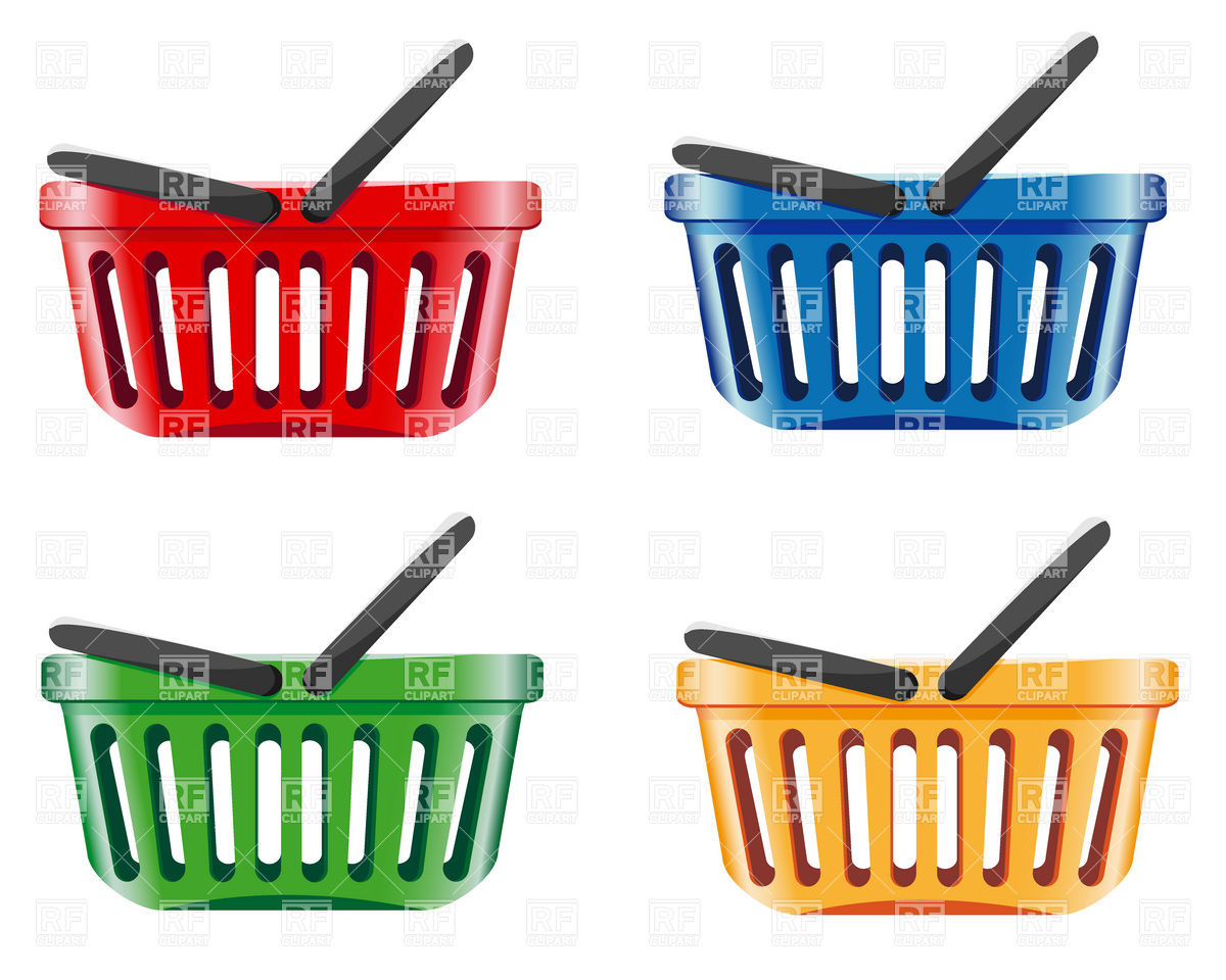 Supermarket Plastic Shopping Basket 19266 Objects Download Royalty