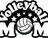 Volleyball Mom Digital File   Vector Graphic   Personal Use Commercia