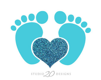 Baby Footprint Heart   Clipart Best