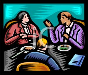 Business Lunch Meeting Clip Art Royalty Free Clipart