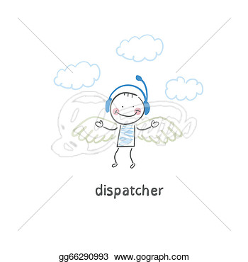 Clip Art   Dispatcher  Stock Illustration Gg66290993