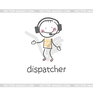 Dispatcher    Vector Clip Art