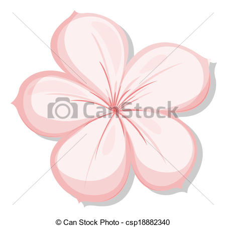 Eps De A Five Petal Rose Fleur   Illustration Five Petal Rose