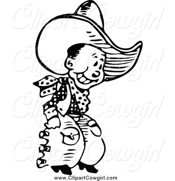 Free Vintage Clip Art Cowgirl   Cowboy Ledger Page The Graphics