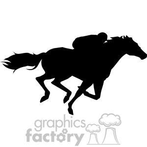 Royalty Free Equestrian Horseback Rider Clipart Image Picture Art