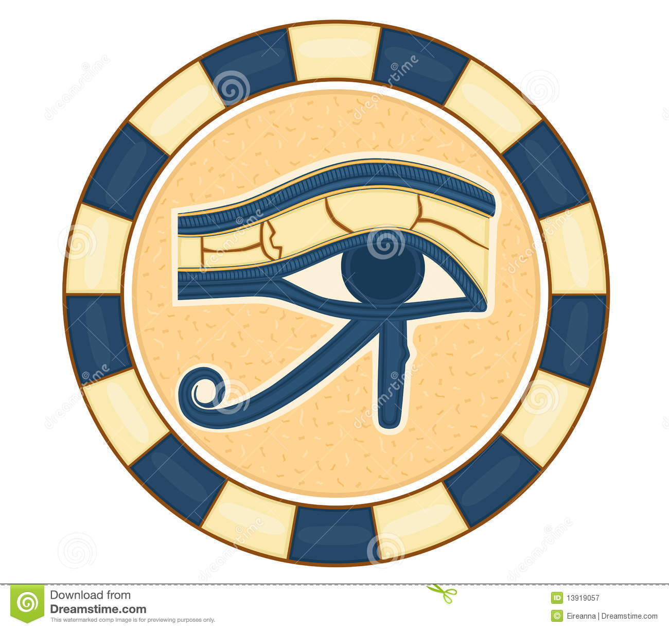The Eye Of Horus  Eye Of Ra Wadjet  Believed By Ancient Egyptians To