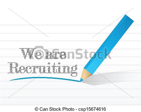 Are Recruiting Written On A Notepad Paper Csp15674616   Search Clipart