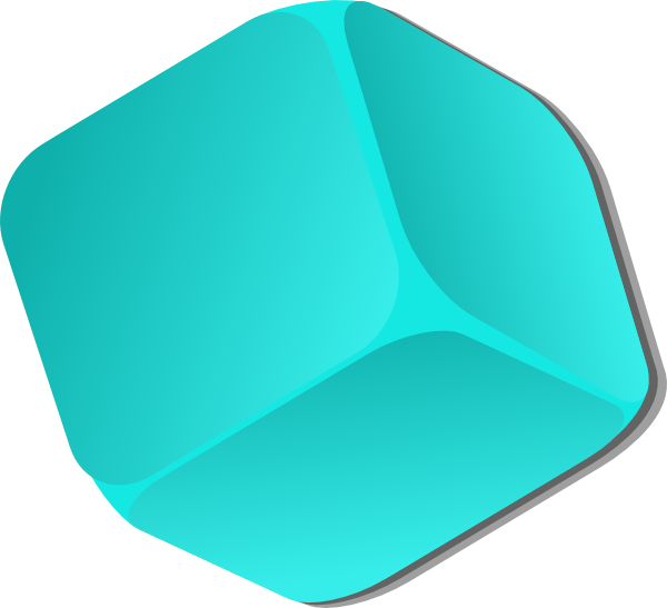 Blue Cube Clip Art At Clker Com   Vector Clip Art Online Royalty Free