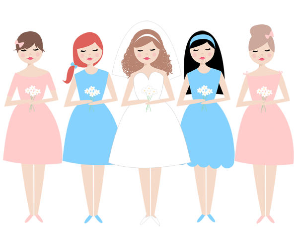 Bridesmaid Clip Art In The Custom Sets You Can