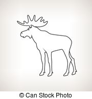 Bull Moose Illustrations And Clipart