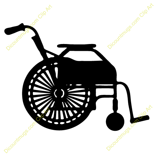 Clipart 12426 Wheelchair   Wheelchair Mugs T Shirts Picture Mouse