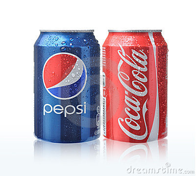 Coca Cola And Pepsi Cans Editorial Image   Image  23677505